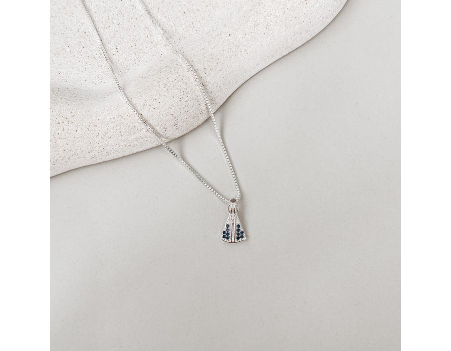 Colar Nossa Senhora Prata 925 - 8605 - MEDALS