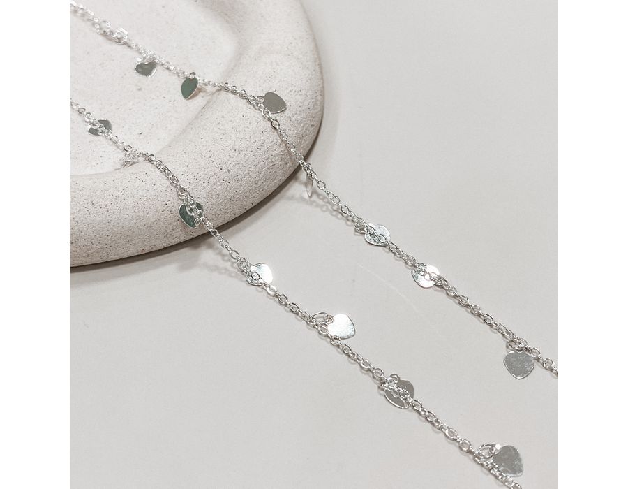 Choker Medalhas Coração Prata 925 - 9023 - MEDALS