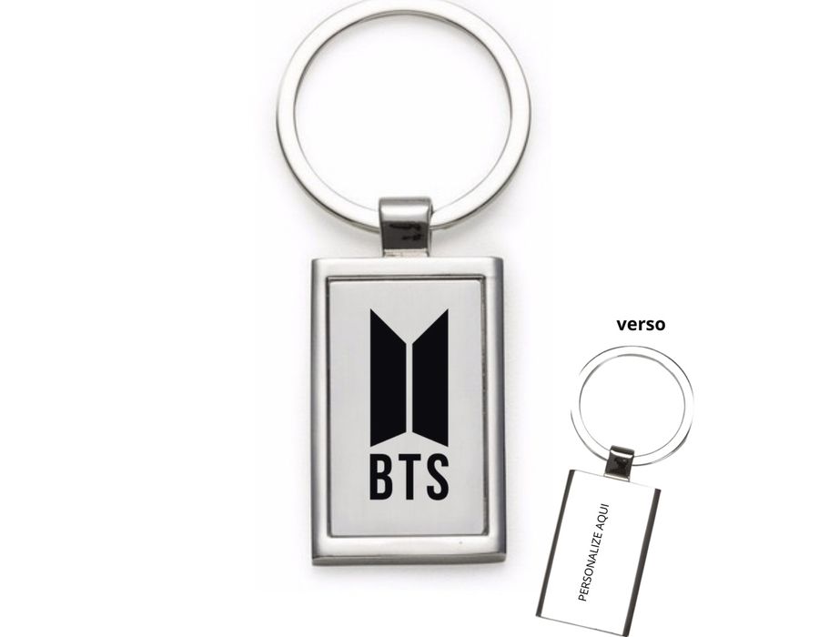 Chaveiro BTS Army Com Nome Personalizado Aço Inox ... - MEDALS STORE
