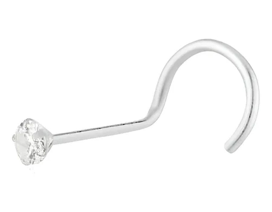 Piercing Nostril Nariz Prata 925 Legítima Zircônia... - M S ACESSORIOS