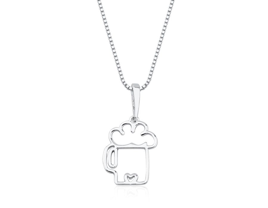 Colar Caneca Prata 925 - 2074 - MEDALS STORE