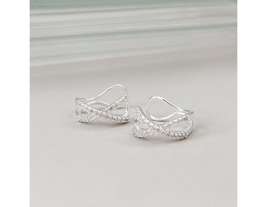 Piercing Fake Cravejado Infinito Prata 925 - 8182 - MEDALS