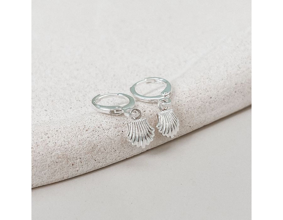 Argola Click Concha Prata 925 - 8071 - MEDALS