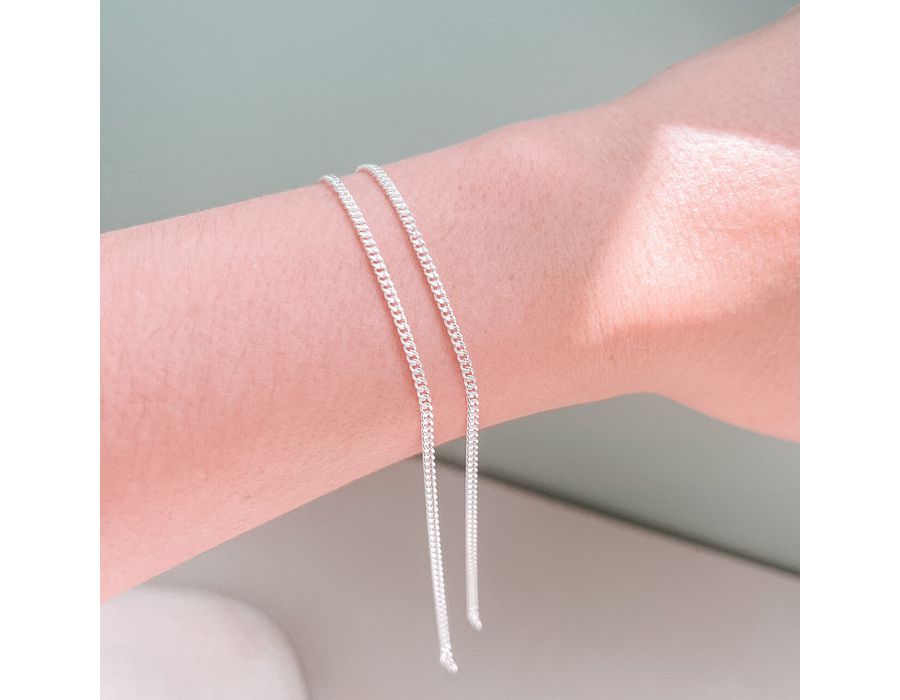 Pulseira Infantil Grume Prata 925 - 8166 - MEDALS