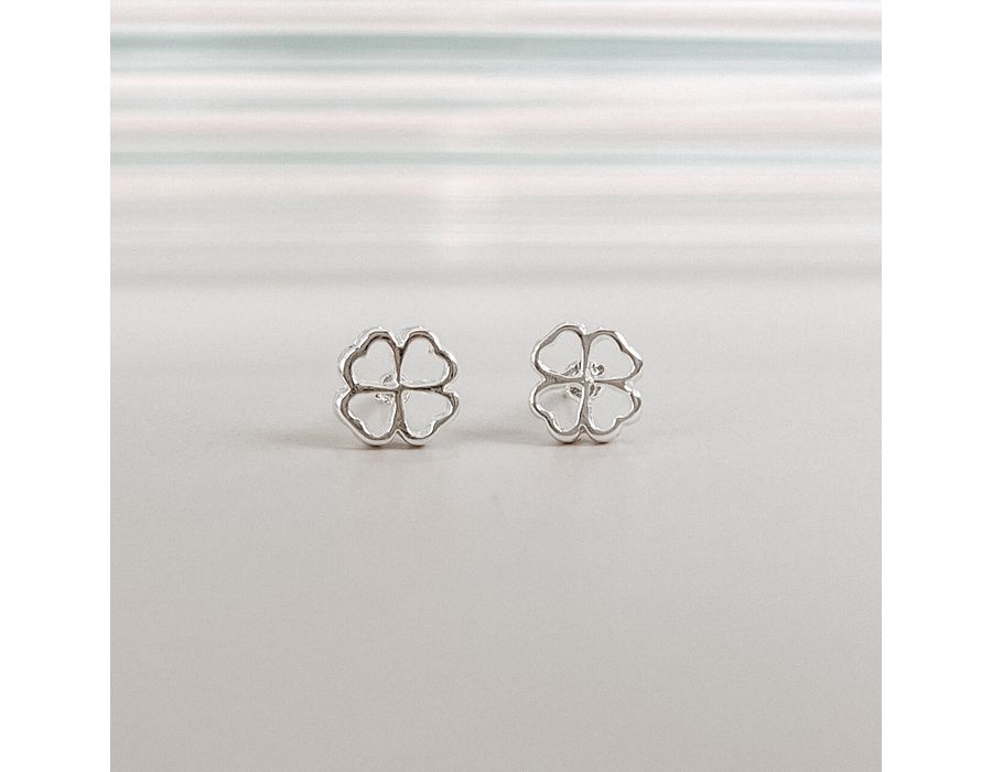 Brinco Trevo Vazado Prata 925 - 8329 - MEDALS