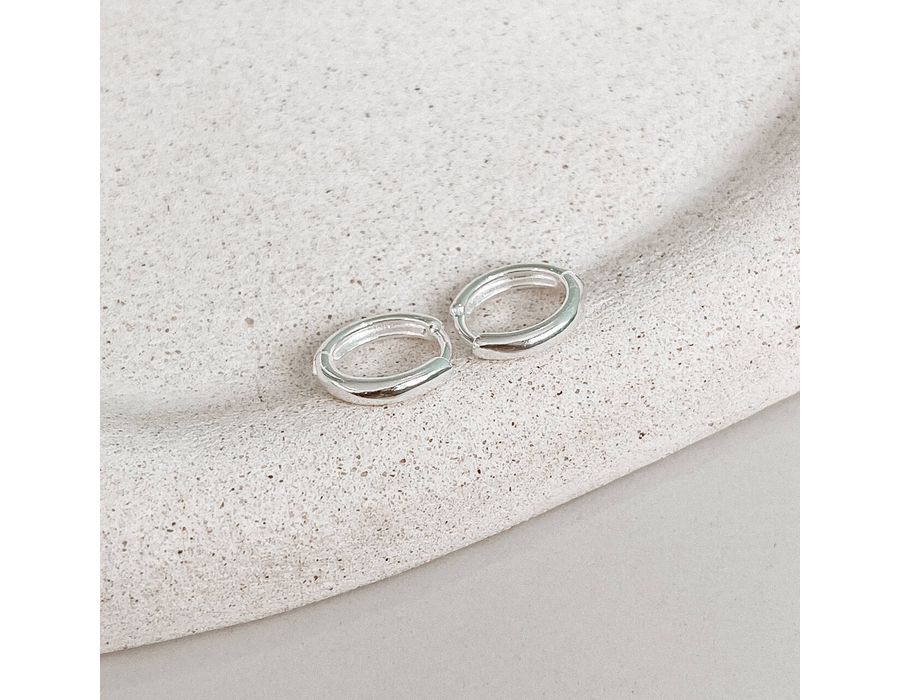 Argola Click M Prata 925 - 8401 - MEDALS