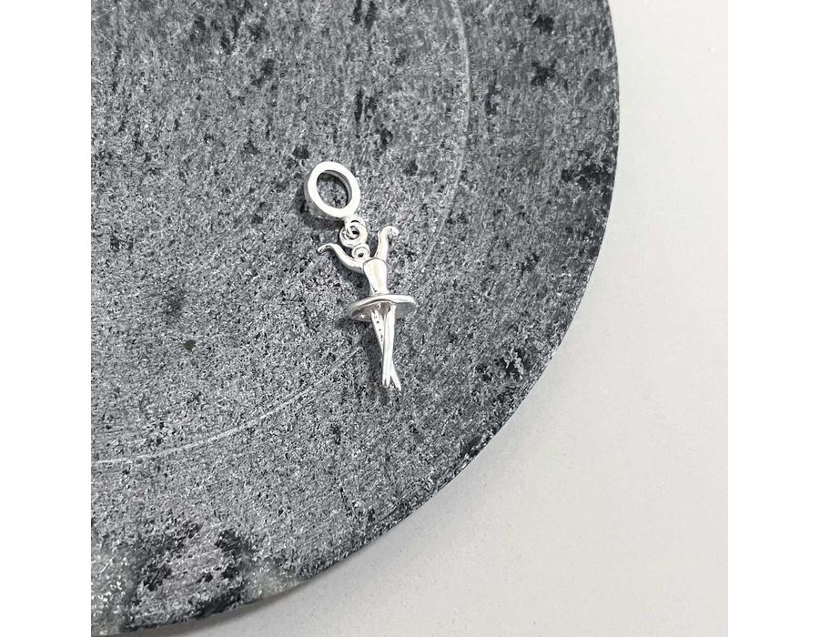 Berloque Bailarina Prata 925 - 3465 - MEDALS STORE