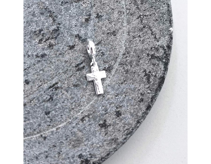 Berloque Cruz Cristo Prata 925 - 4145 - MEDALS STORE
