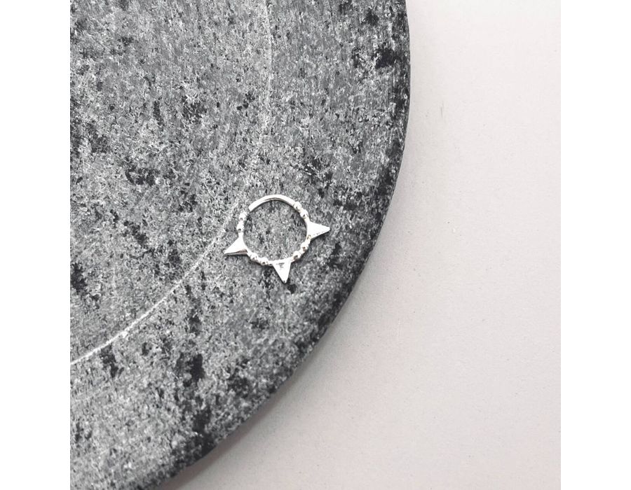 Piercing Daith Liso Prata 925 - 3180 - MEDALS STORE