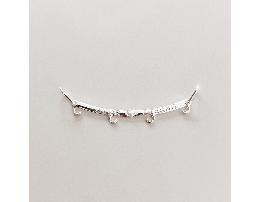 Canga Para 4 Pingentes Prata 925 - 4126 - MEDALS STORE