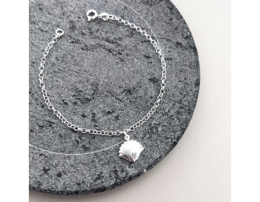 Pulseira Concha Prata 925 - 1036 - MEDALS STORE