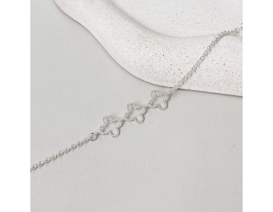 Pulseira TREVO Prata 925 - 8905P - MEDALS