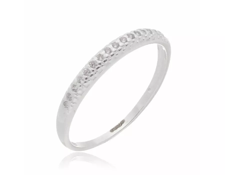 Anel Aparador Cristal Prata 925 - 6164 - M S ACESSORIOS