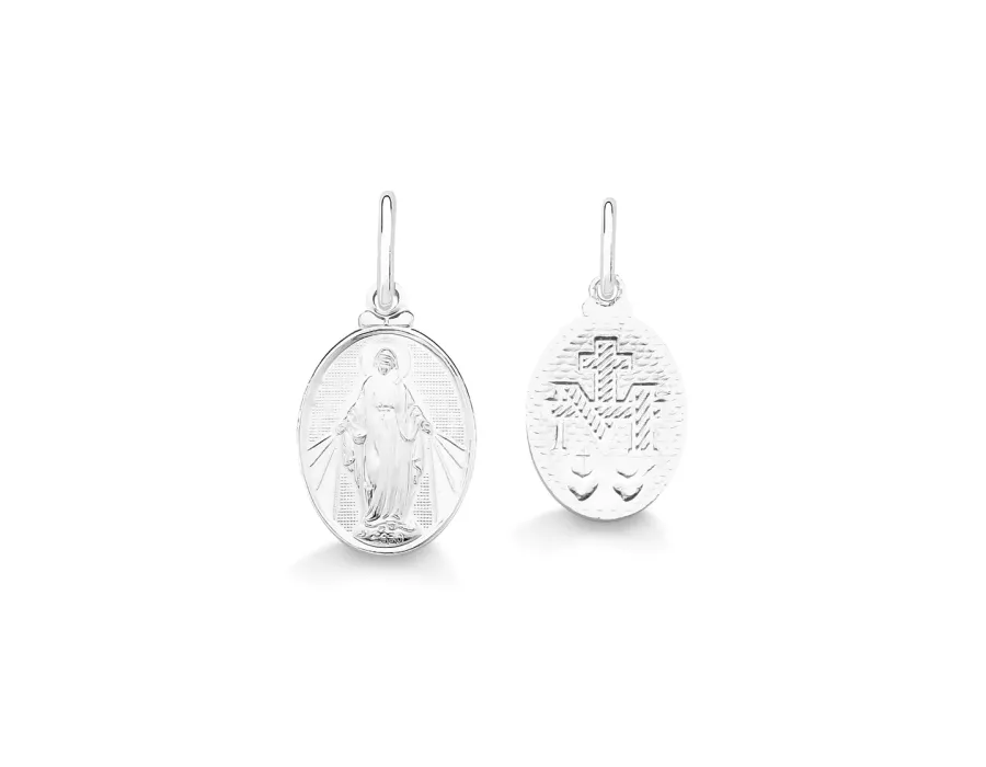 Pingente Nossa Senhora Das Graças P Prata 925 - 41... - MEDALS STORE
