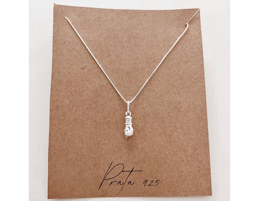 Colar Figa Prata 925 - 4100 - MEDALS STORE