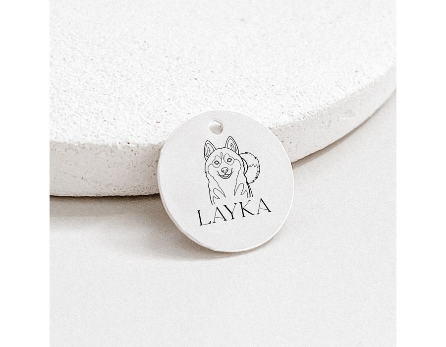 Pingente Personalizado Nome Cão Prata 925 - 8778 - MEDALS