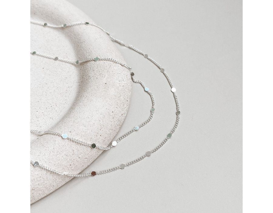 Choker Bolinhas Placa Prata 925 - 8811 - MEDALS