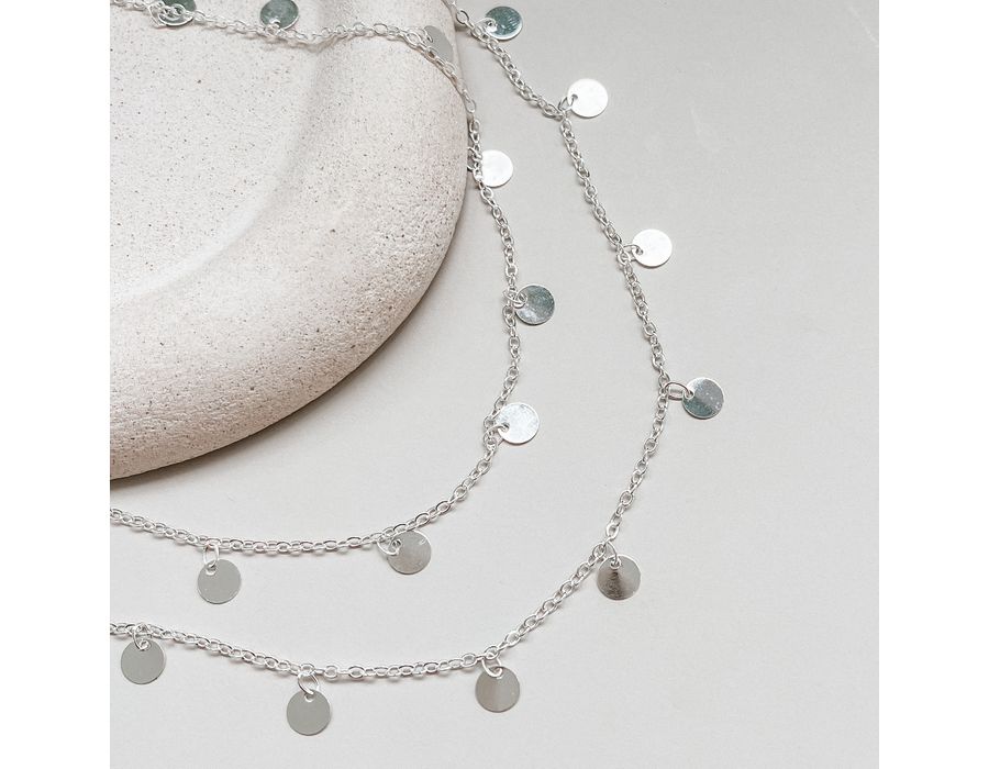 Choker Medalhas Prata 925 - 8822 - MEDALS