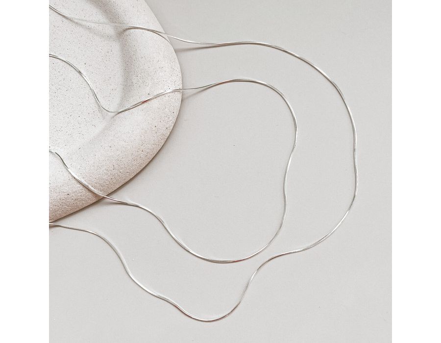 Corrente Rabo De Rato 45 cm Prata 925 - 8823 - MEDALS