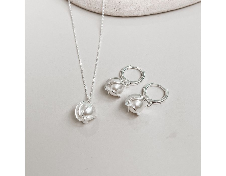 Conjunto Perolas Prata 925 - 8866 - MEDALS