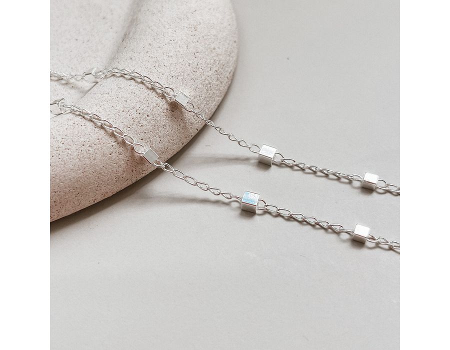 Pulseira Cubos Prata 925 - 8838 - MEDALS