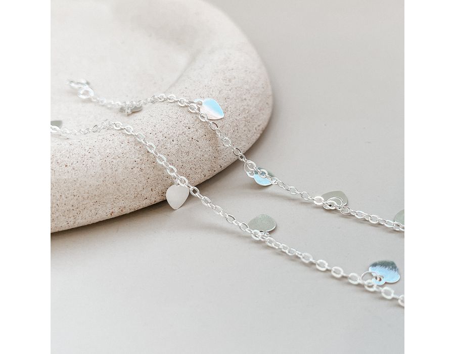 Pulseira Coração Placa Prata 925 - 8880 - MEDALS