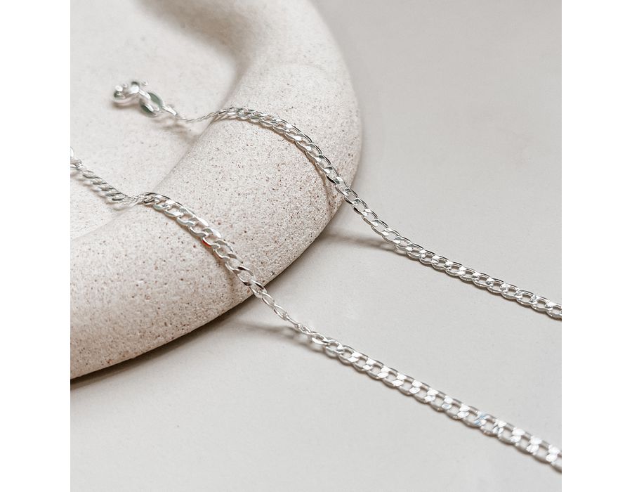 Pulseira Infantil Grume Flat Prata 925 - 8876 - MEDALS