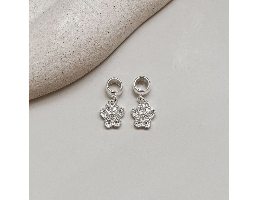 Berloque Patinha Cravejada Prata 925 - 8937 - MEDALS