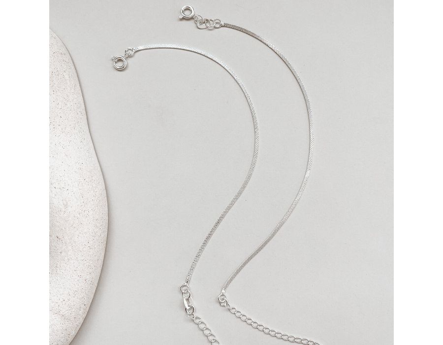 Pulseira Laminada Detalhada Prata 925 - 8955 - MEDALS