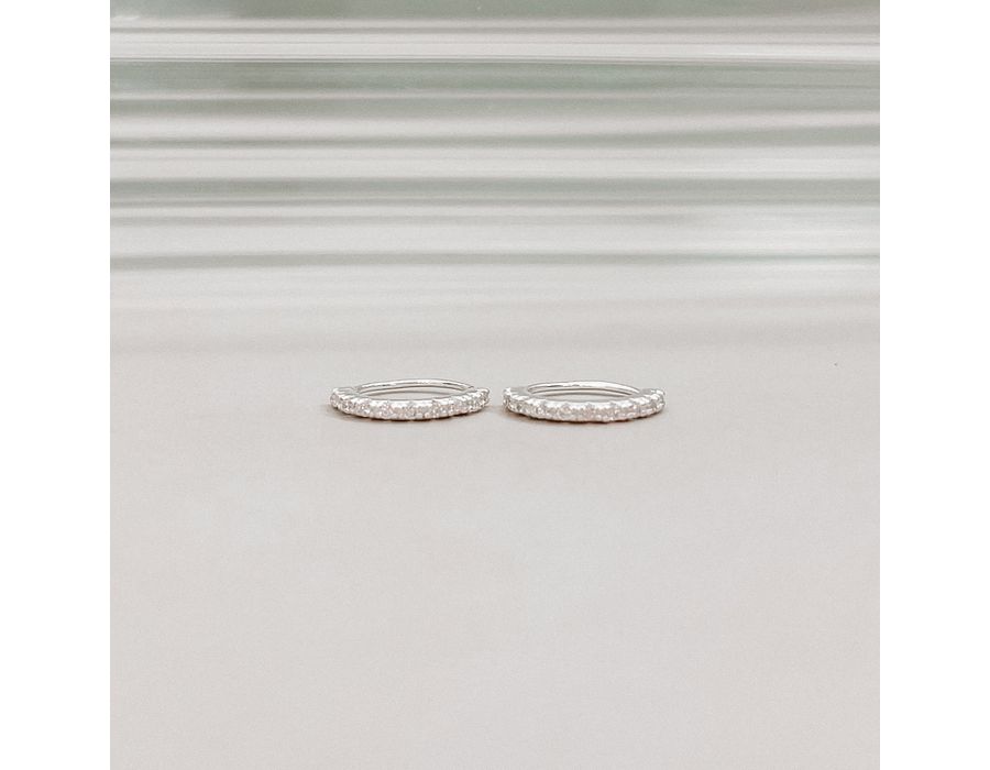 Piercing Argolinha Cravejada Lili Prata 925 - 8225 - MEDALS