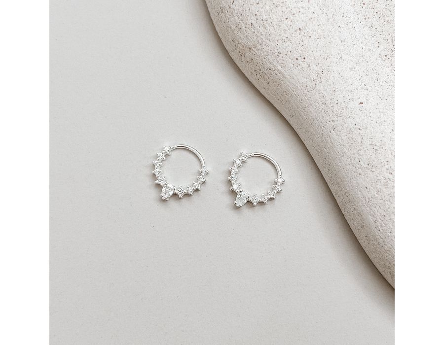 Piercing Argolinha Zircônia Prata 925 - 8218 - MEDALS