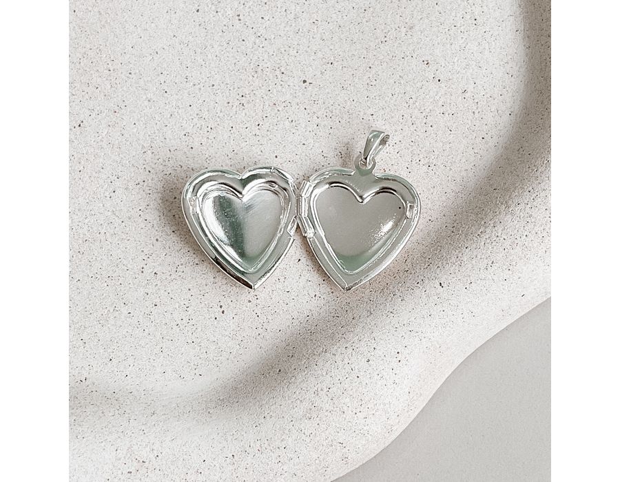 Pingente Relicário Coração Prata 925 - 8450 - MEDALS