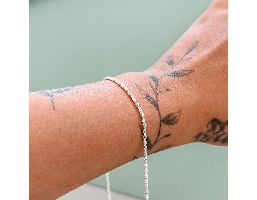 Pulseira Cordão Baiano Prata 925 - 8215P - MEDALS