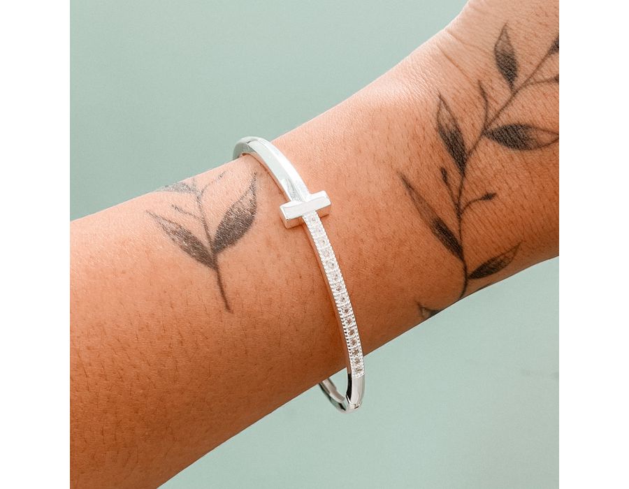 Bracelete Martelo Prata 925 - 8414 - MEDALS