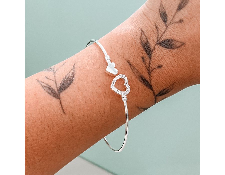 Bracelete Encaixe Cravejado Prata 925 - 8415 - MEDALS