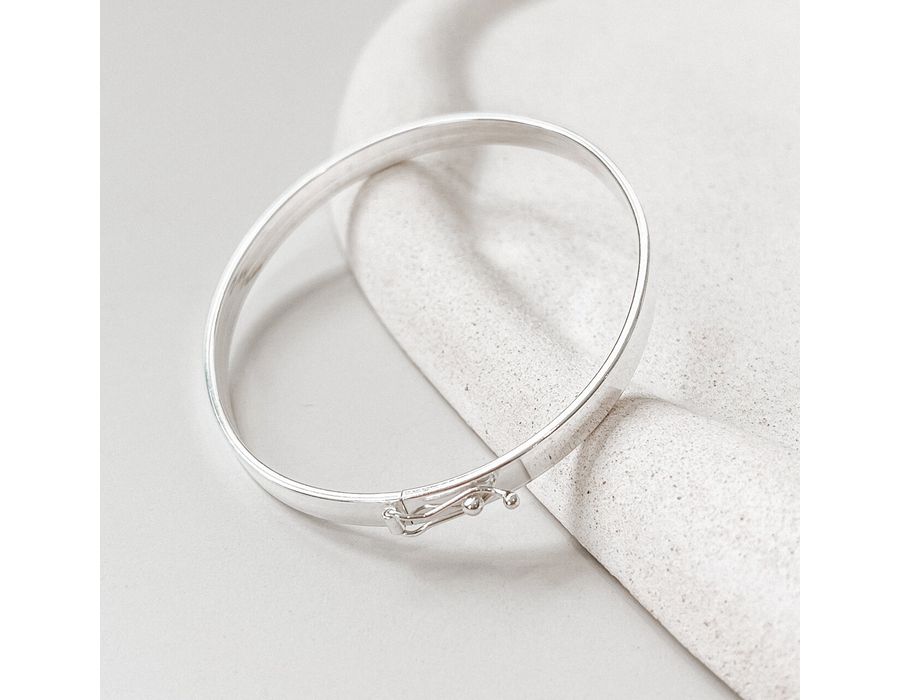 Bracelete Liso 4 mm Prata 925 - 8444 - MEDALS