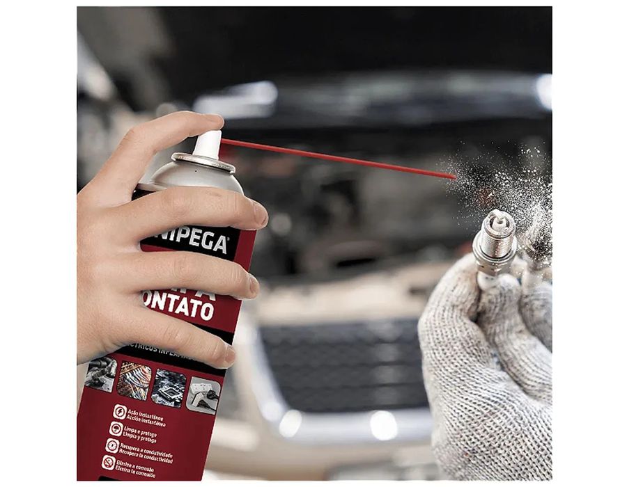 SPRAY LIMPA CONTATO INFLAMAVEL E 0,300ML UNIPEGA | VIVA COR TINTAS