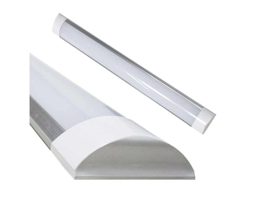 Luminária Sobrepor Linear Slim Led Tubular 120cm 40W 6500K Broketto