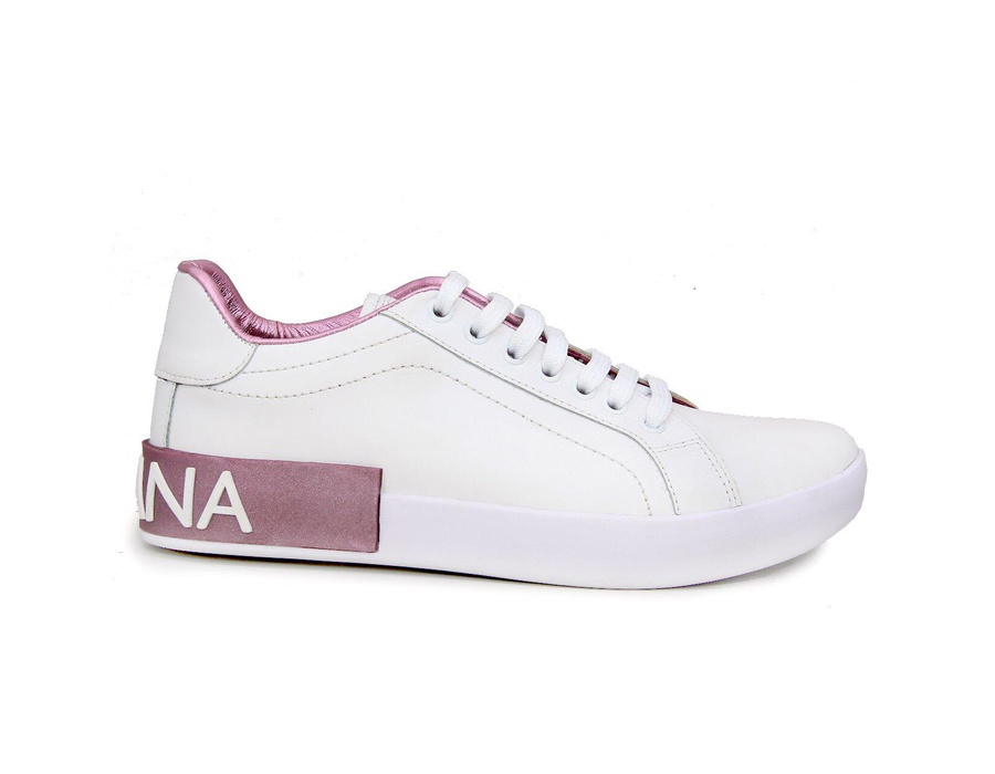 Tenis Dolce Gabbana Branco Rosa ESTAMOS