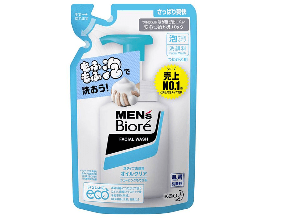 BIORÉ MENS FACIAL WASH REFIL 130ML DAISUKIJAPAO