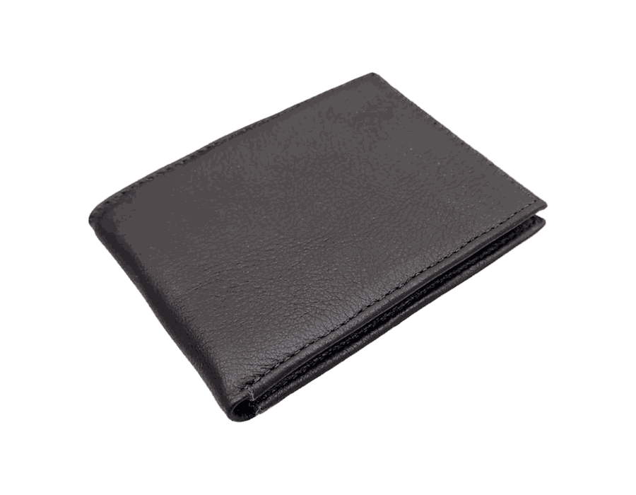 Carteira Slim - BP81 - PRETA - Couro Legítimo