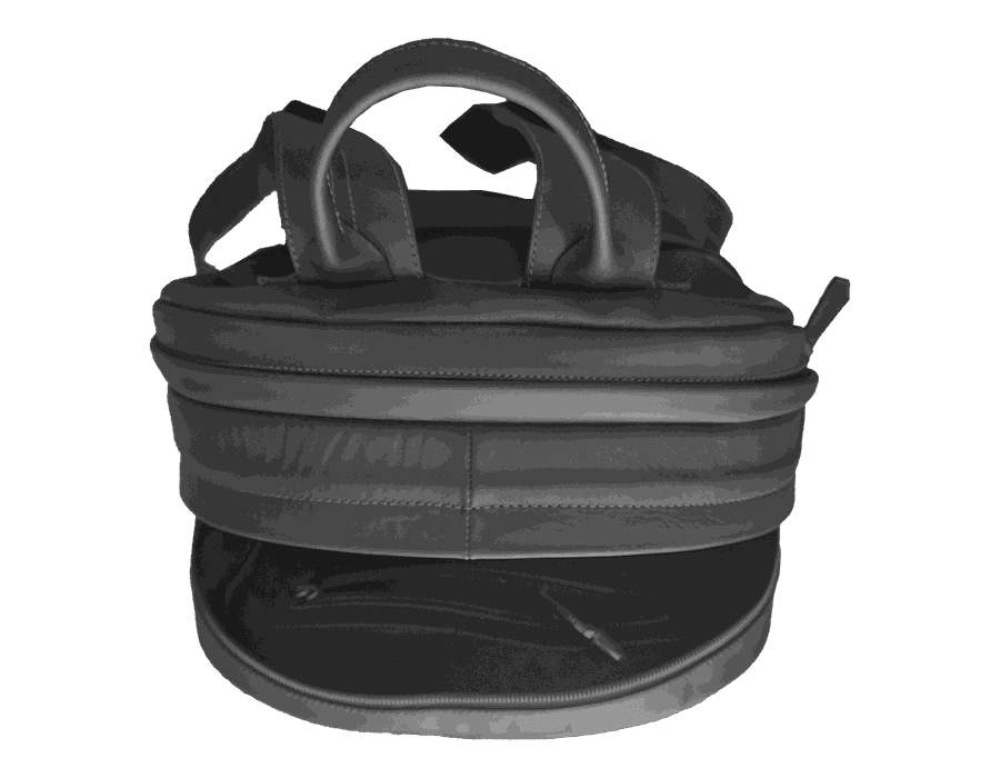 MOCHILA PARA NOTEBOOK WORKSPACE - COURO LEGÍTIMO - PRETA
