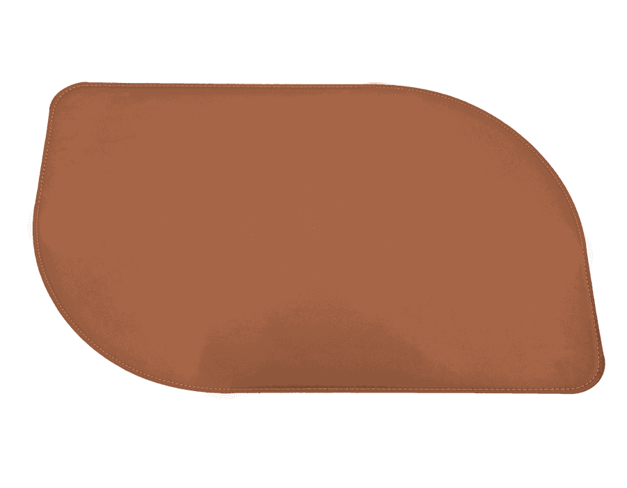 Jogo Americano Folha + Porta Copos - Kit Com 6 - Cor: Caramelo