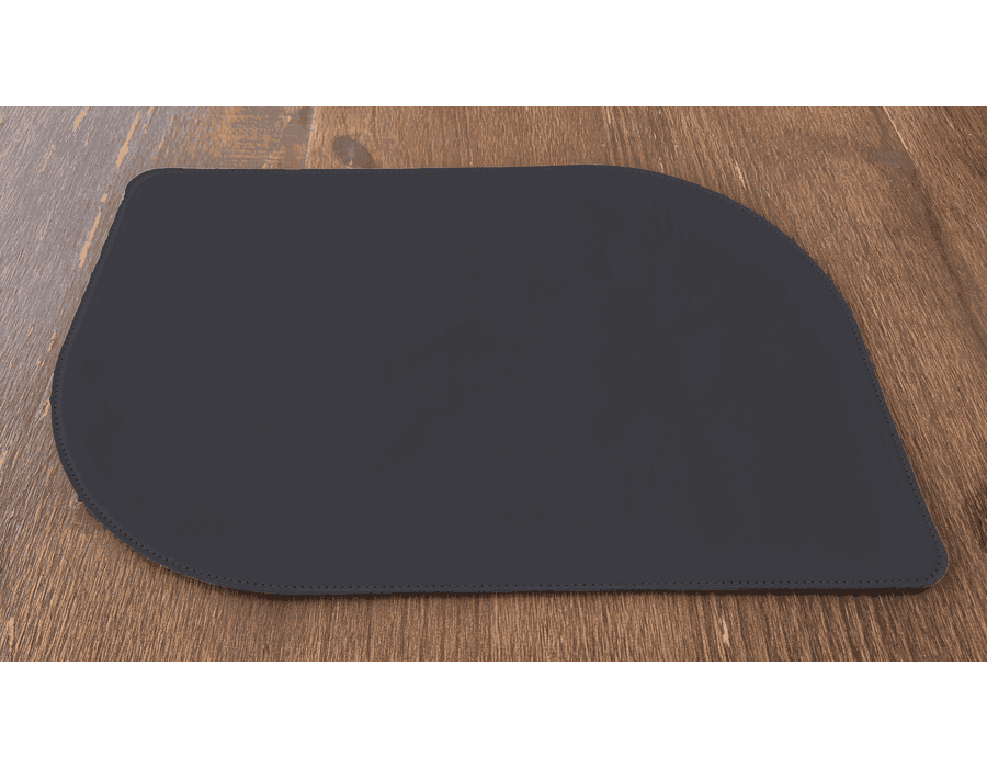 Jogo Americano Folha + Porta Copos - Kit Com 6 - Cor: Preto