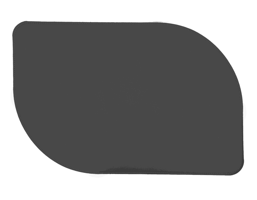 Jogo Americano Folha + Porta Copos - Kit Com 6 - Cor: Preto