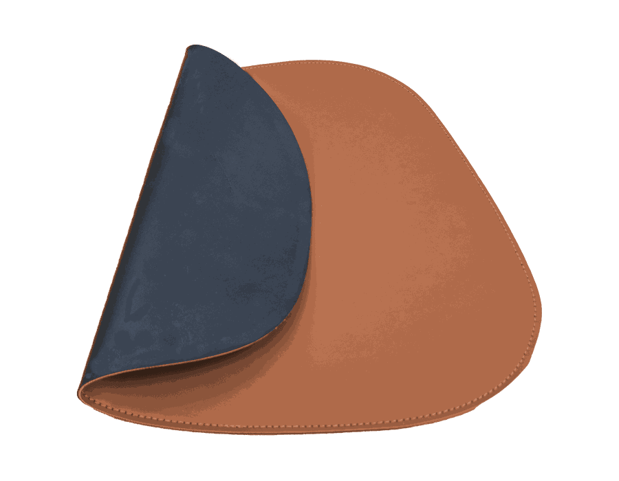 Jogo Americano Stone + Porta Copos - Kit Com 6 - Cor: Caramelo