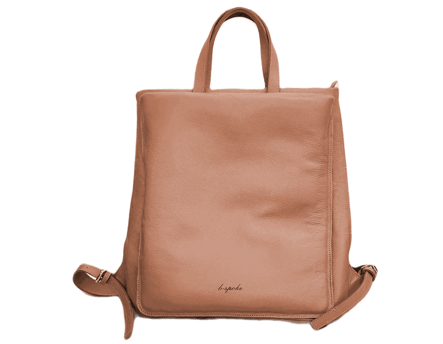 Mochila Isabella - Camel - Couro Legítimo