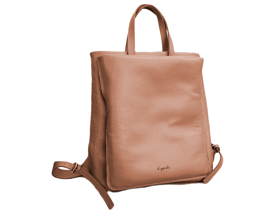 Mochila Isabella - Camel - Couro Legítimo