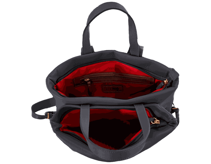 Mochila Isabella - Preta - Couro Legítimo