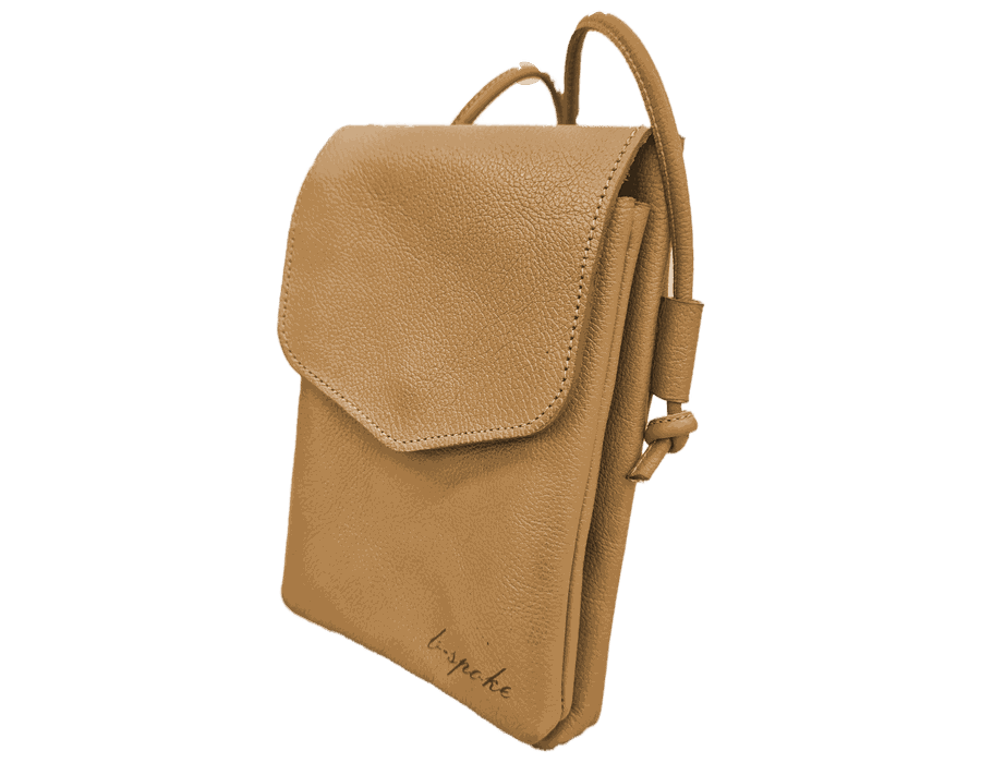 Bolsa Feminina PokeBag - Couro Legítimo - Camel